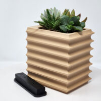 3D printed wall mountable planter.